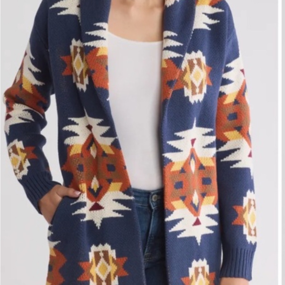 Lucky Brand Aztec Patterned Women's Sweater